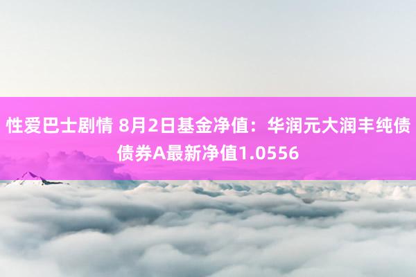 性爱巴士剧情 8月2日基金净值：华润元大润丰纯债债券A最新净值1.0556