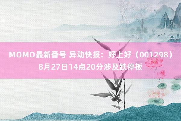 MOMO最新番号 异动快报：好上好（001298）8月27日14点20分涉及跌停板